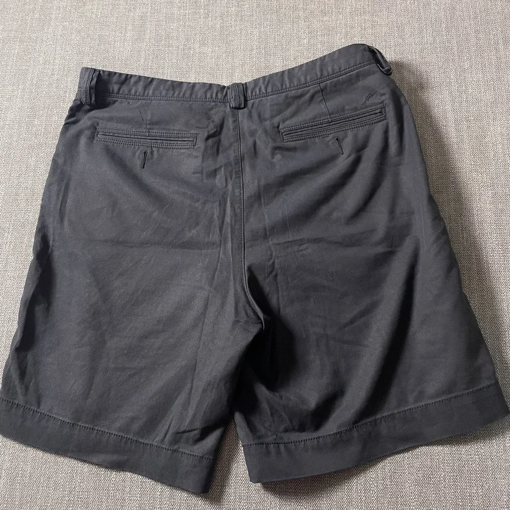 Tommy Bahama Chino Shorts Mens 35 Black Cotton Stretch Flat Front Comfortable